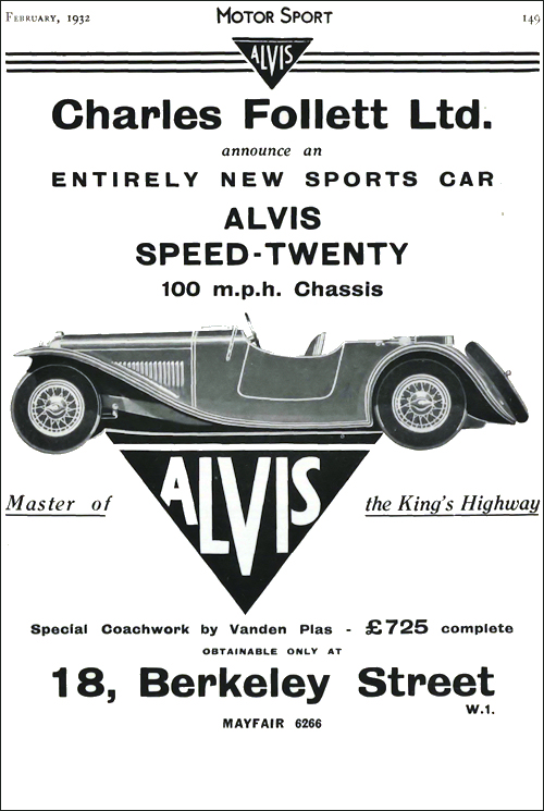 Alvis 1932 Speed-Twenty